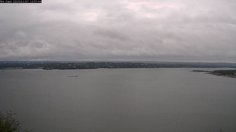 Lake Travis webcam, November 7, 2015 1:05 PM CT