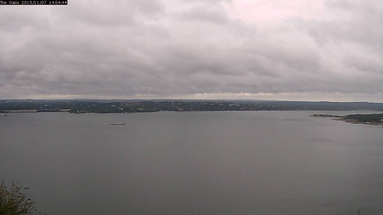Lake Travis webcam, November 7, 2015 1:10 PM CT