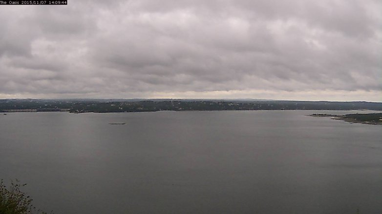 Lake Travis webcam, November 7, 2015 1:15 PM CT