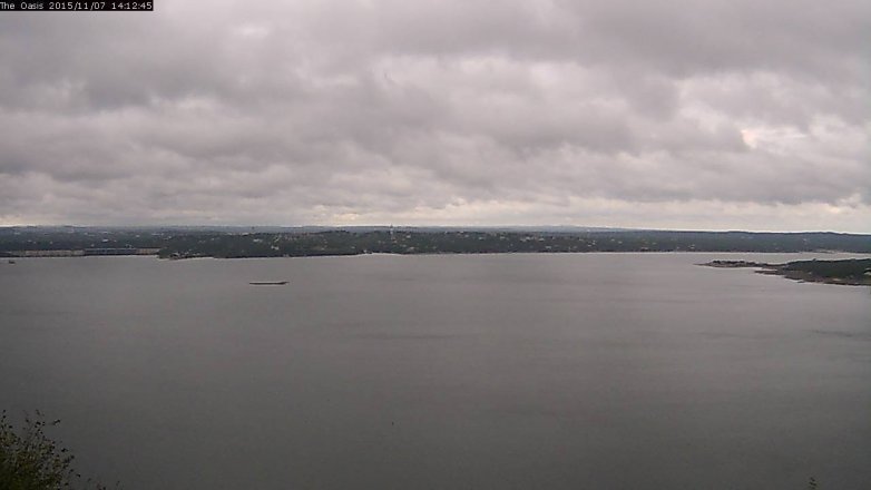 Lake Travis webcam, November 7, 2015 1:20 PM CT