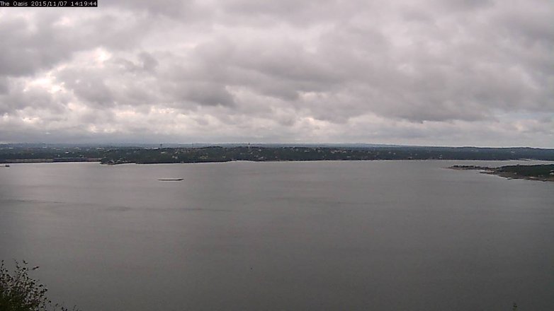 Lake Travis webcam, November 7, 2015 1:25 PM CT