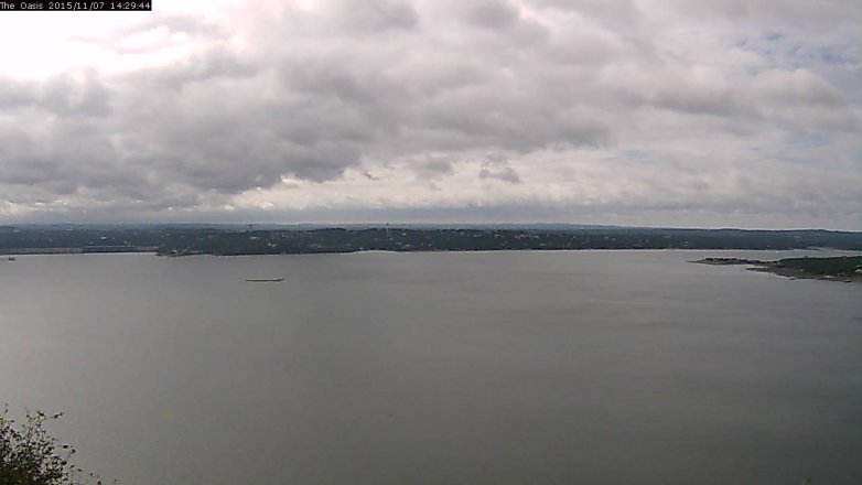 Lake Travis webcam, November 7, 2015 1:35 PM CT