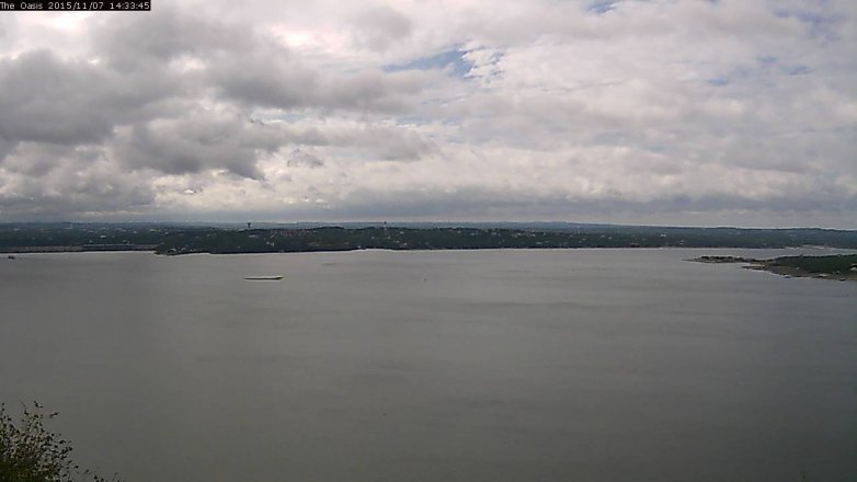 Lake Travis webcam, November 7, 2015 1:40 PM CT