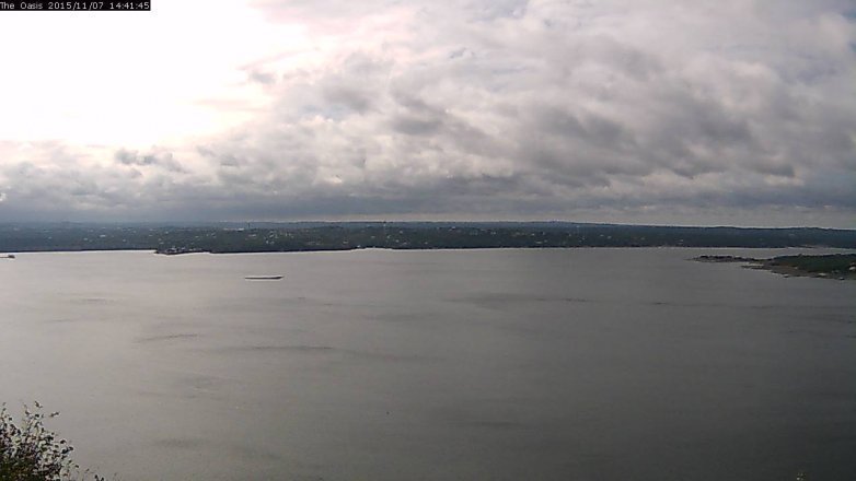 Lake Travis webcam, November 7, 2015 1:45 PM CT