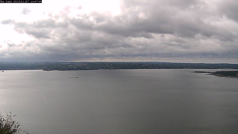 Lake Travis webcam, November 7, 2015 1:55 PM CT
