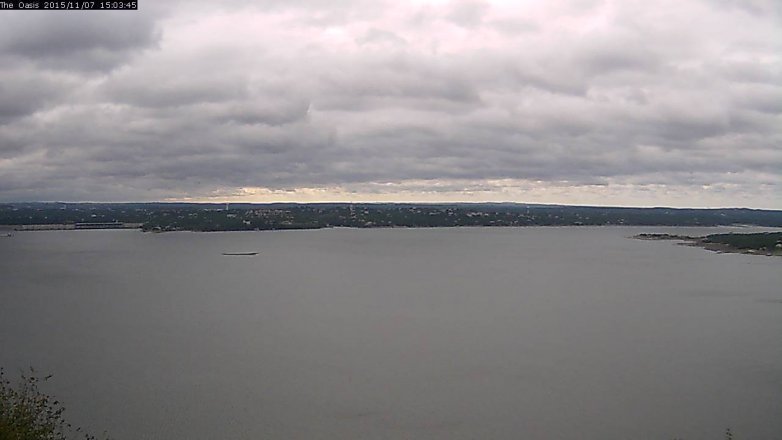 Lake Travis webcam, November 7, 2015 2:10 PM CT