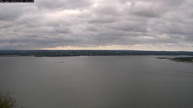Lake Travis webcam, November 7, 2015 2:15 PM CT