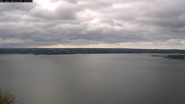 Lake Travis webcam, November 7, 2015 2:20 PM CT
