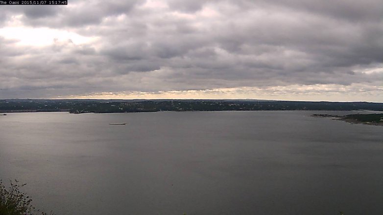Lake Travis webcam, November 7, 2015 2:25 PM CT