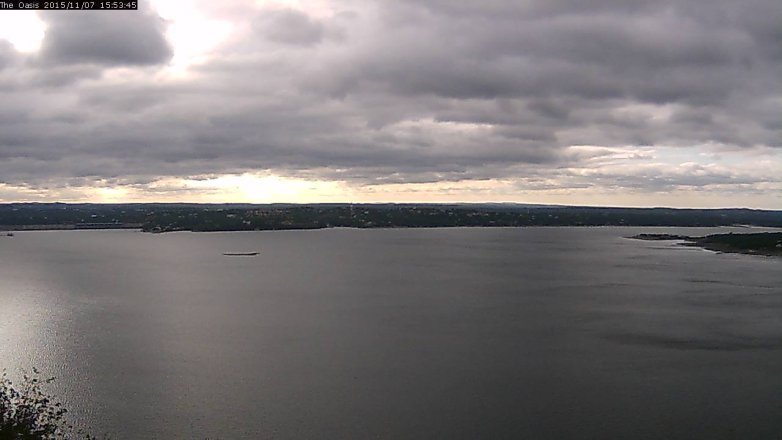 Lake Travis webcam, November 7, 2015 3:00 PM CT