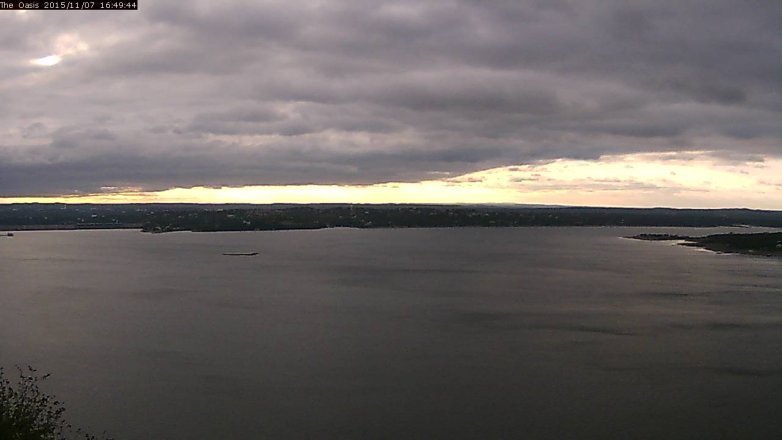 Lake Travis webcam, November 7, 2015 3:55 PM CT