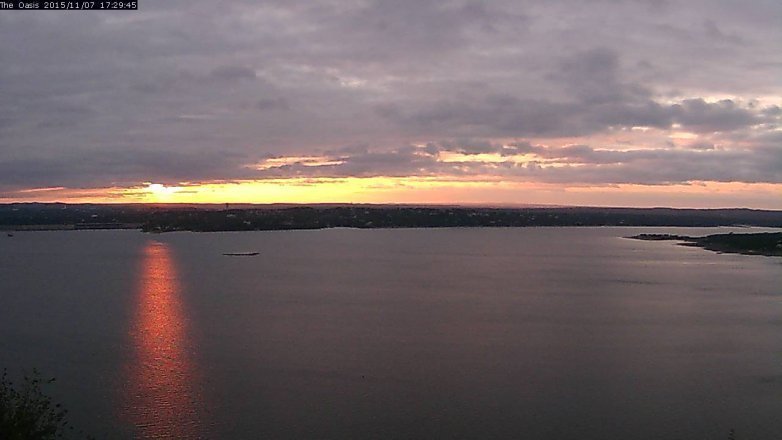 Lake Travis webcam, November 7, 2015 4:35 PM CT