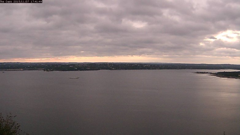 Lake Travis webcam, November 7, 2015 4:45 PM CT