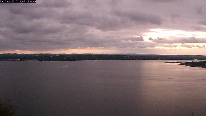 Lake Travis webcam, November 7, 2015 4:55 PM CT