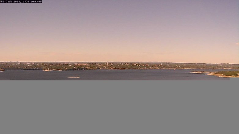 Lake Travis webcam, November 8, 2015 9:50 AM CT