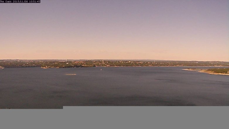 Lake Travis webcam, November 8, 2015 10:00 AM CT