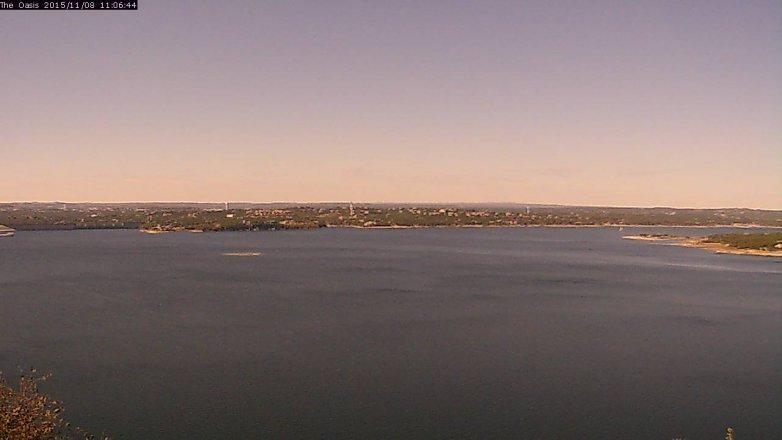 Lake Travis webcam, November 8, 2015 10:15 AM CT