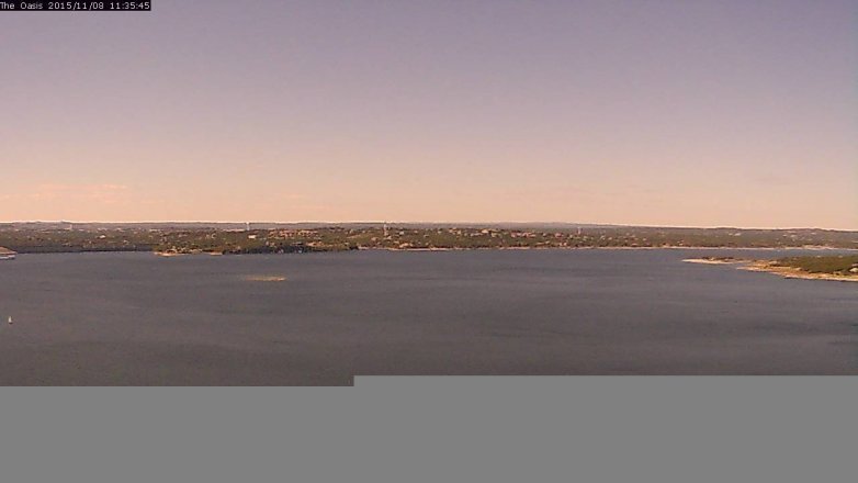 Lake Travis webcam, November 8, 2015 10:40 AM CT