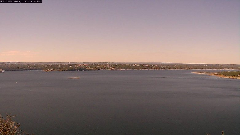 Lake Travis webcam, November 8, 2015 10:45 AM CT