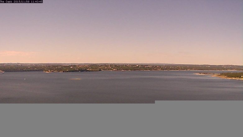 Lake Travis webcam, November 8, 2015 10:50 AM CT