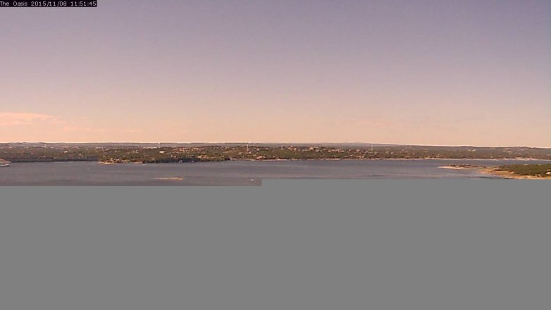Lake Travis webcam, November 8, 2015 10:55 AM CT