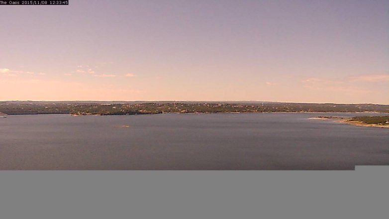 Lake Travis webcam, November 8, 2015 11:40 AM CT