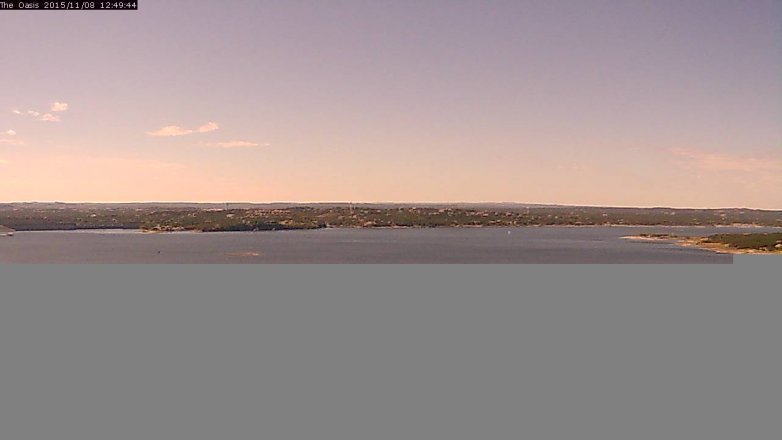 Lake Travis webcam, November 8, 2015 11:55 AM CT