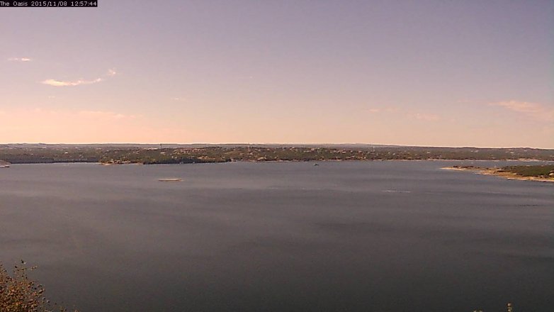 Lake Travis webcam, November 8, 2015 12:05 PM CT