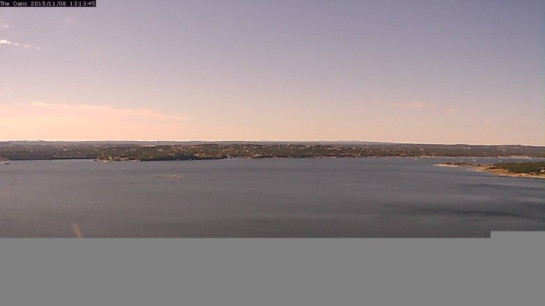 Lake Travis webcam, November 8, 2015 12:20 PM CT