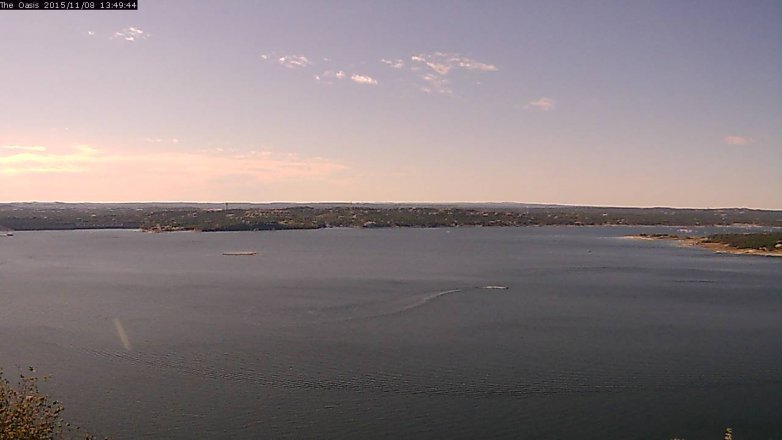 Lake Travis webcam, November 8, 2015 12:55 PM CT