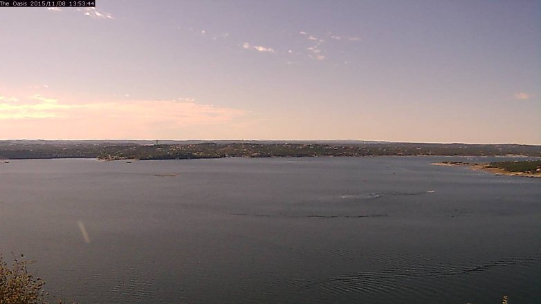 Lake Travis webcam, November 8, 2015 1:00 PM CT