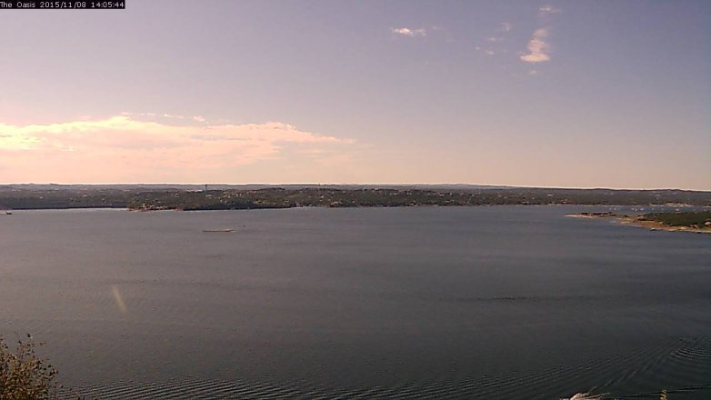 Lake Travis webcam, November 8, 2015 1:10 PM CT