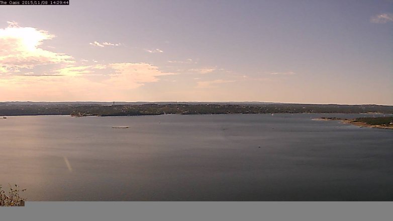 Lake Travis webcam, November 8, 2015 1:35 PM CT