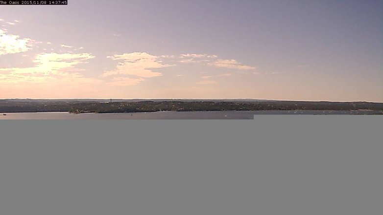 Lake Travis webcam, November 8, 2015 1:45 PM CT