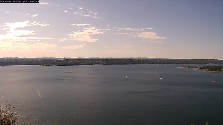 Lake Travis webcam, November 8, 2015 1:50 PM CT