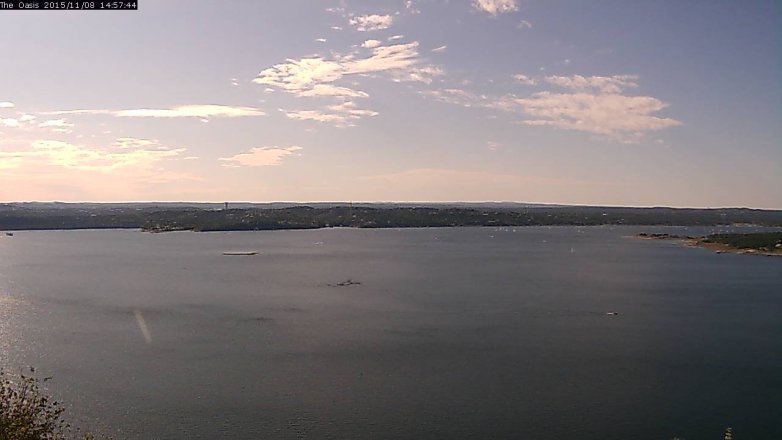 Lake Travis webcam, November 8, 2015 2:05 PM CT