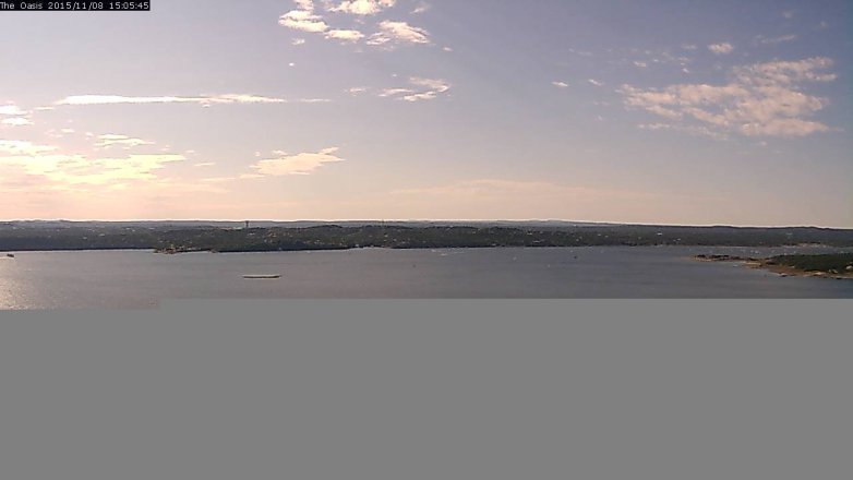 Lake Travis webcam, November 8, 2015 2:10 PM CT