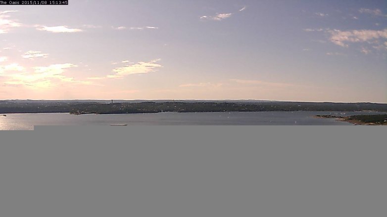 Lake Travis webcam, November 8, 2015 2:20 PM CT