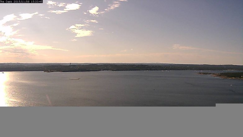 Lake Travis webcam, November 8, 2015 2:40 PM CT