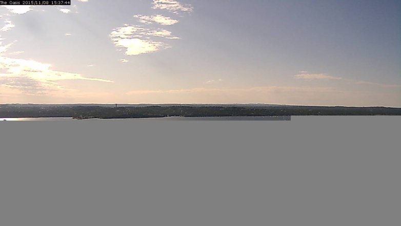 Lake Travis webcam, November 8, 2015 2:45 PM CT