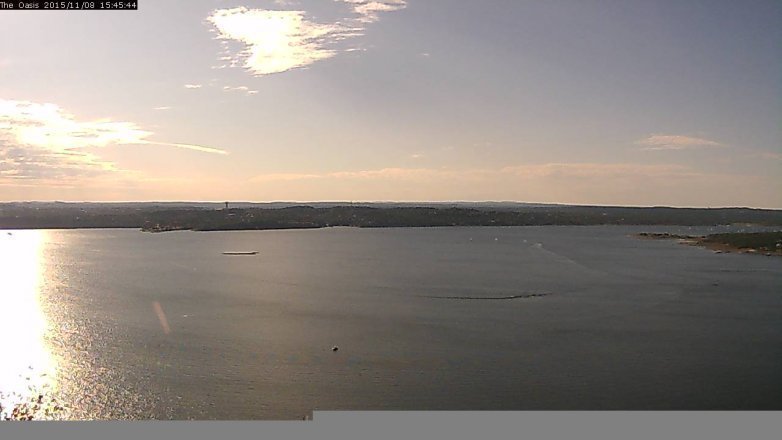 Lake Travis webcam, November 8, 2015 2:50 PM CT