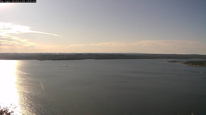 Lake Travis webcam, November 8, 2015 3:05 PM CT