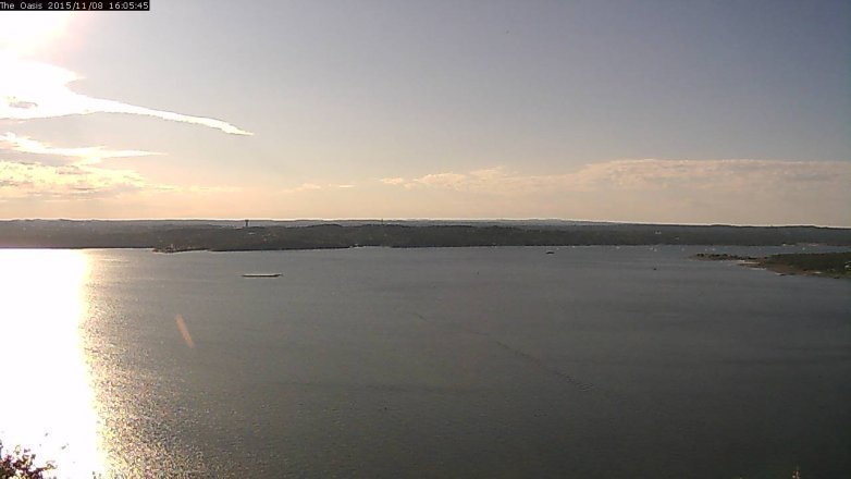 Lake Travis webcam, November 8, 2015 3:10 PM CT