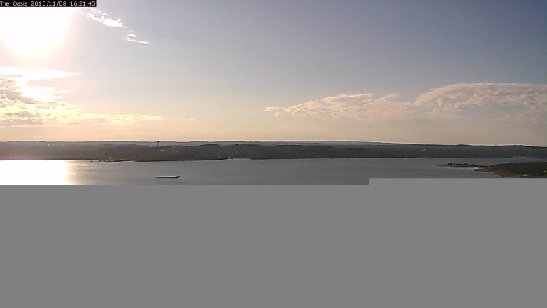 Lake Travis webcam, November 8, 2015 3:25 PM CT