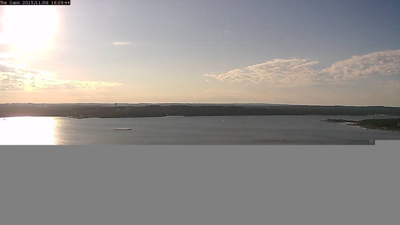 Lake Travis webcam, November 8, 2015 3:35 PM CT