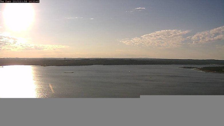 Lake Travis webcam, November 8, 2015 3:40 PM CT