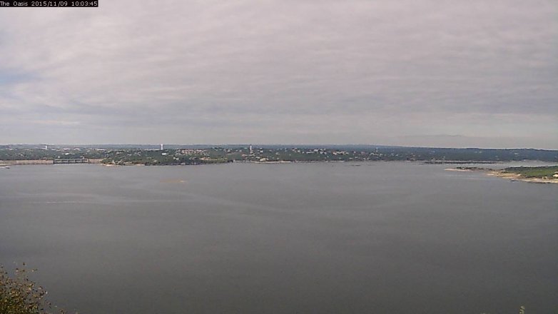 Lake Travis webcam, November 9, 2015 9:10 AM CT
