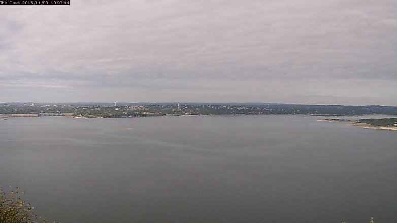 Lake Travis webcam, November 9, 2015 9:15 AM CT