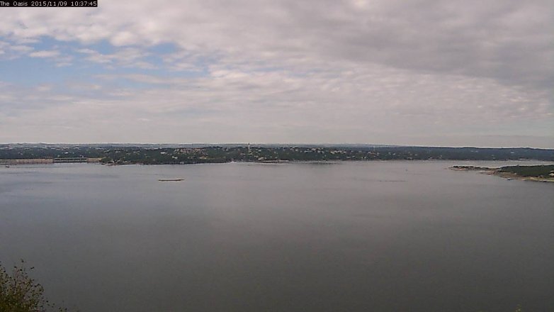 Lake Travis webcam, November 9, 2015 9:45 AM CT