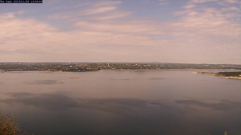 Lake Travis webcam, November 9, 2015 9:55 AM CT